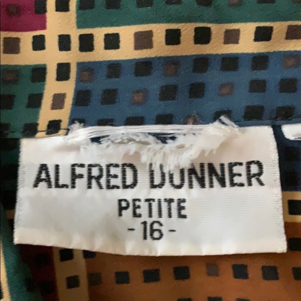 Vintage Alfred Dunner size 16 petite button up - Picture 2 of 7